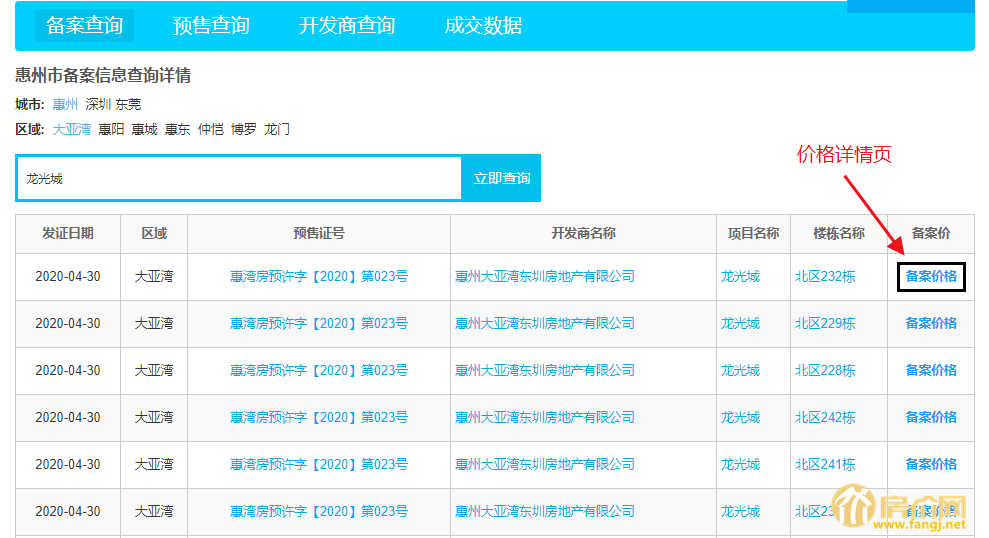 惠州龙光城房价2019房价走势_惠州龙光城二手房价2020最新价格