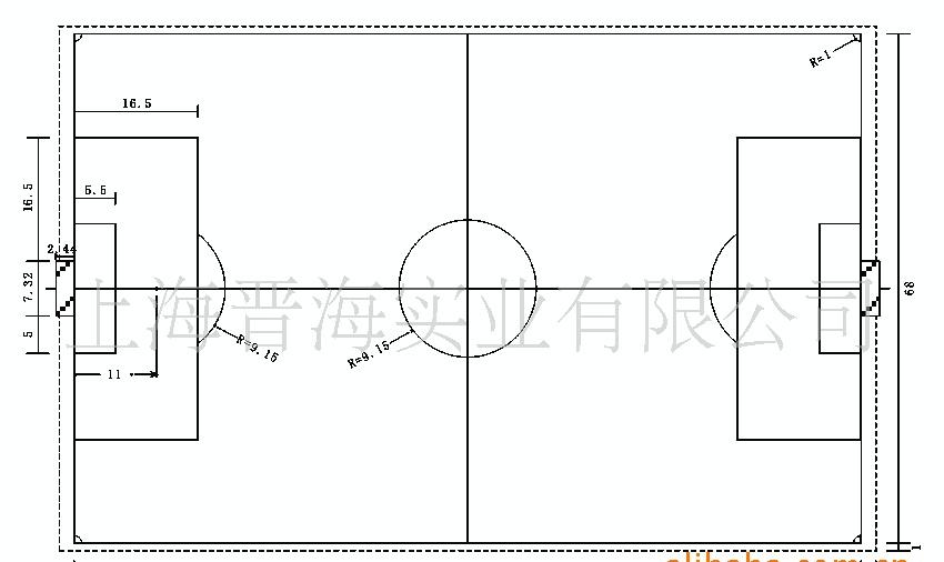 小足球场地标准尺寸_小学足球场的标准尺寸