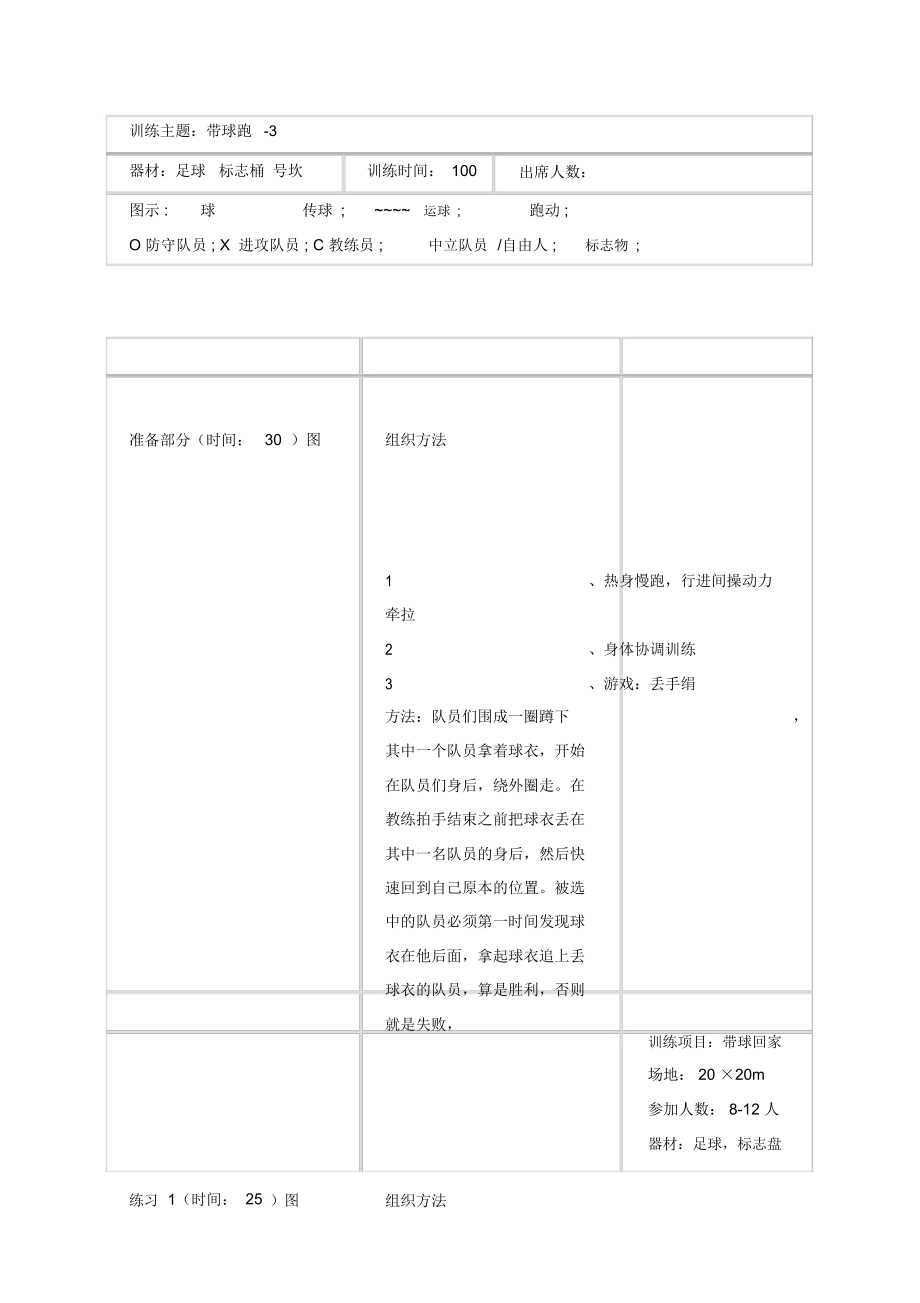 足球d级教练教案_中国足球d级教练教案