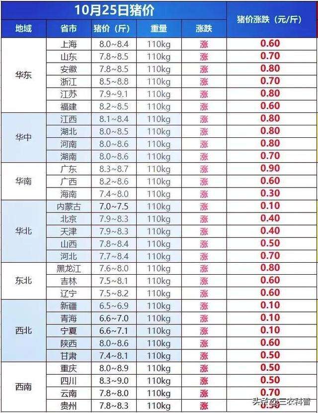 全国今日猪价走势预测_今天的全国猪价行情预测