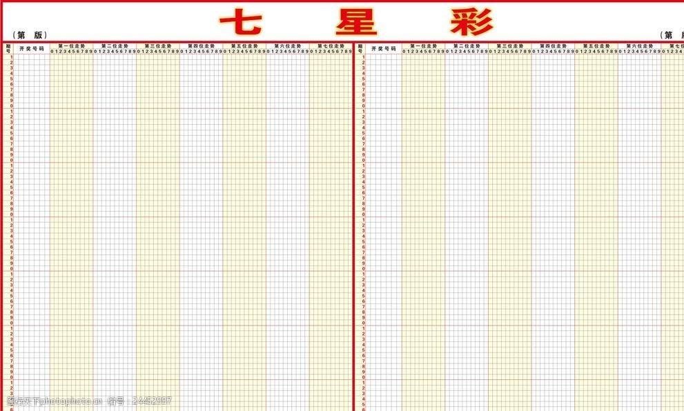 体彩走势图七星彩走势图_体彩七星彩综合基本走势图