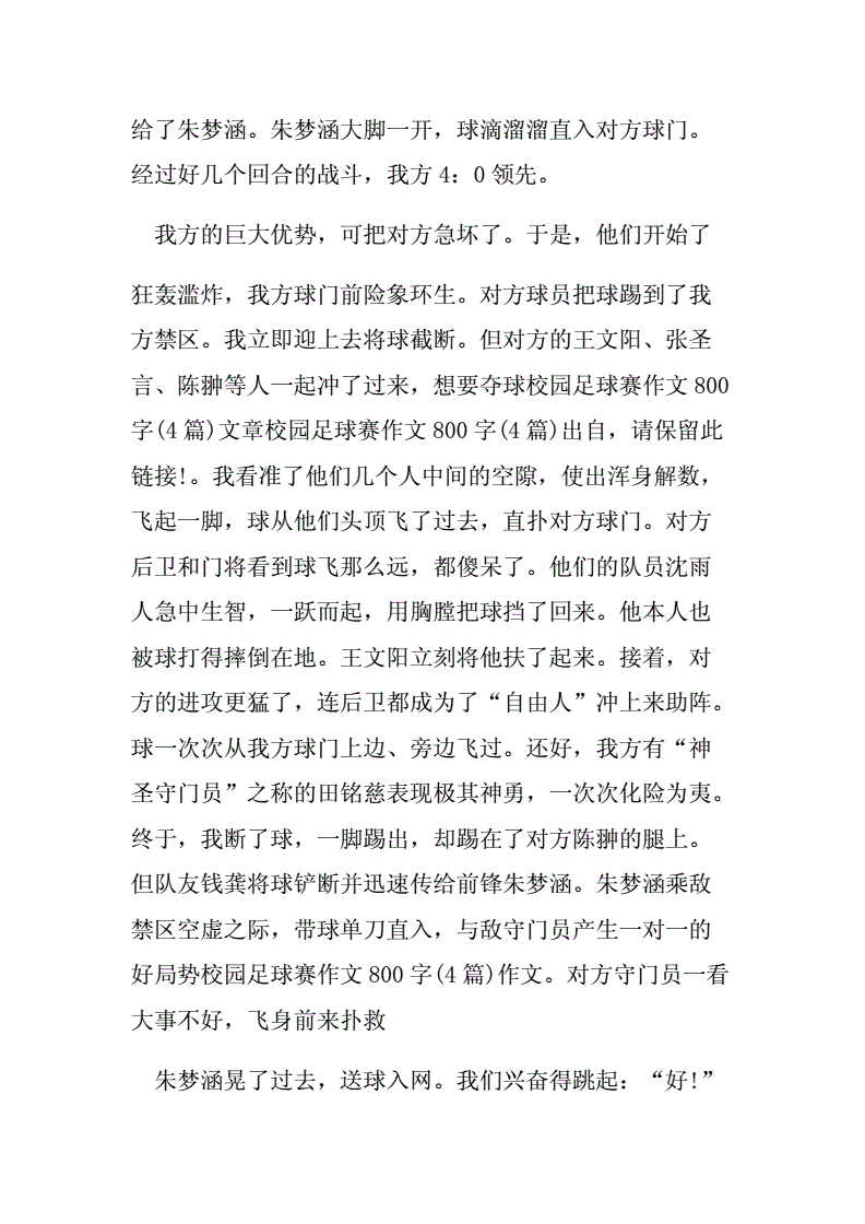 看足球赛的作文_看足球赛的作文600字