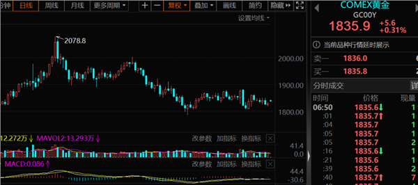 2022年2月18黄金价格走势图_黄金价格走势图2020年黄金价格表