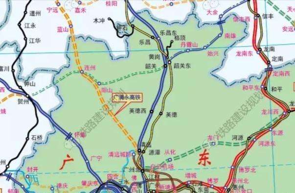 广清永高铁线路图走势_广清永高铁最新线路图