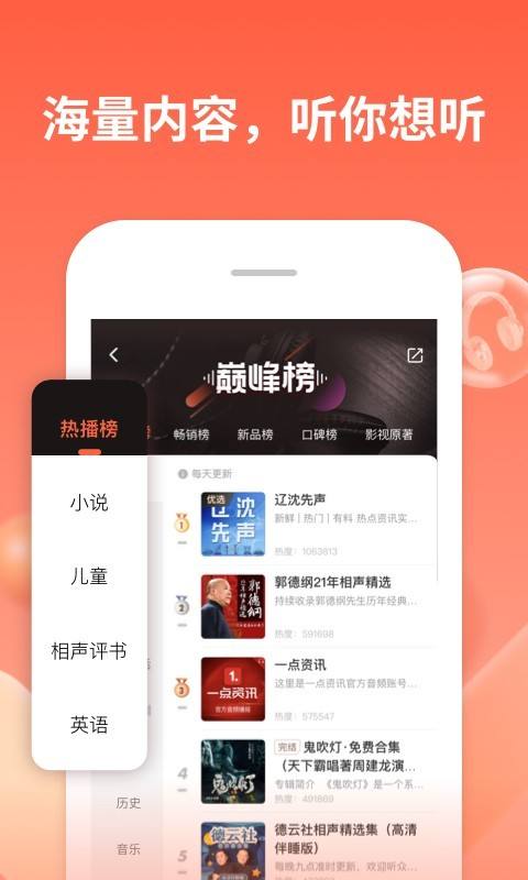 哪个APP能免费听小兵传奇_传奇听书app