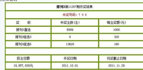 排列三开奖号码走势南方双彩网_排列三开奖号码走势图南方双彩网