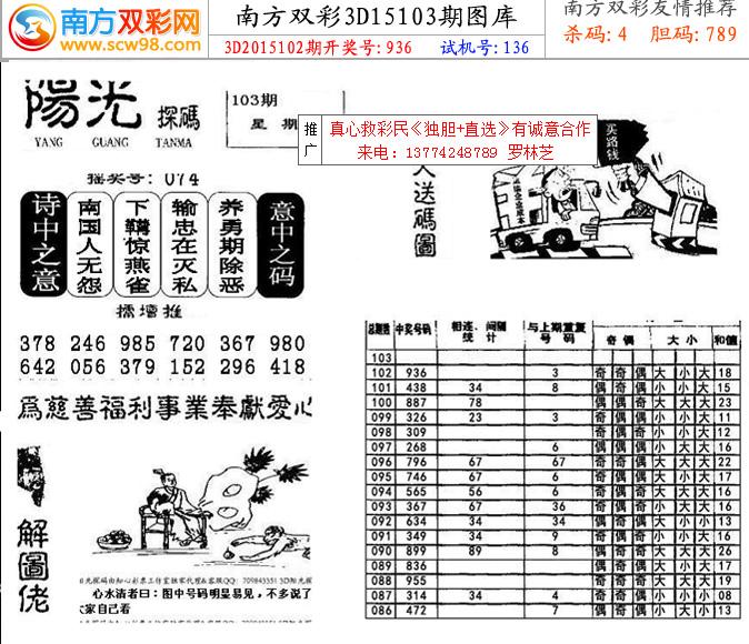 3d2006走势图南方双彩_3d走势图南方双彩网2002