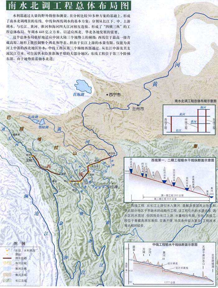 南水北调西线工程走势图_南水北调西线走向图