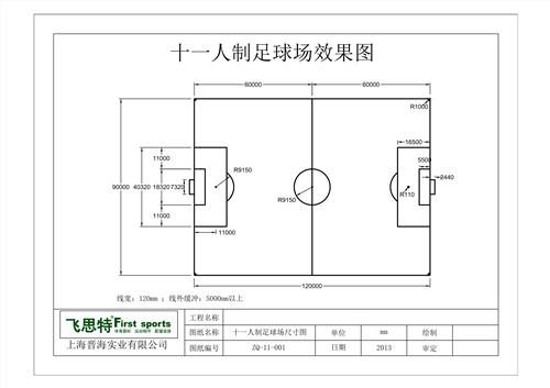 标准十一人制足球场最小尺寸_标准十一人制足球场地长宽各多少