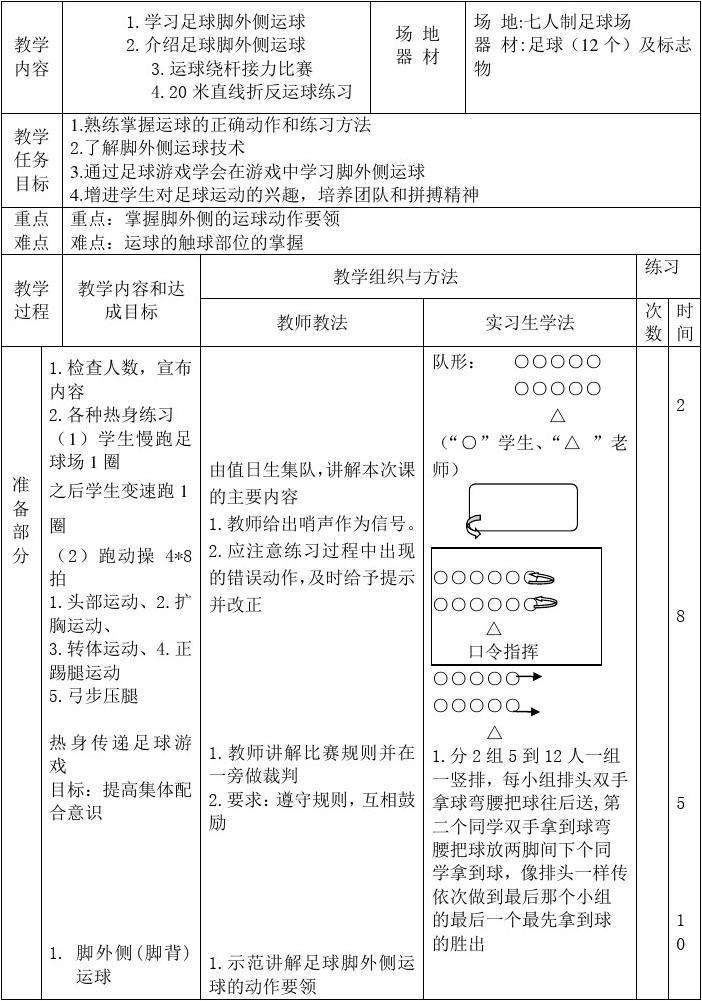 青少年足球训练教案_中学生足球训练队教案全册