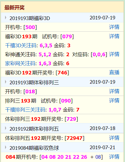 3D试机号312出现附走势图的简单介绍