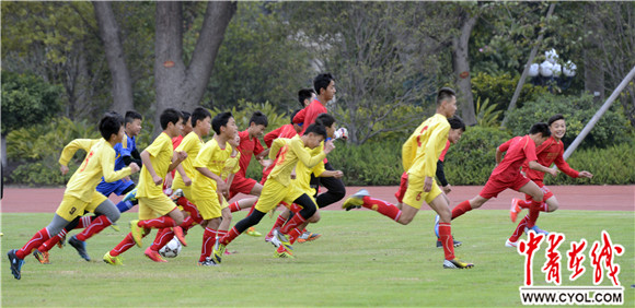 中国足球U13训练_中国足球少年队u13