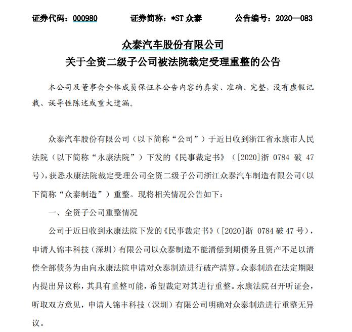 法院裁定重整股票走势_法院裁定重整后的法律效力