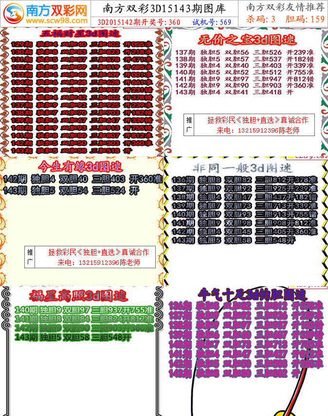 南方双彩3d带线走势图_南方双彩3d带线走势图2018