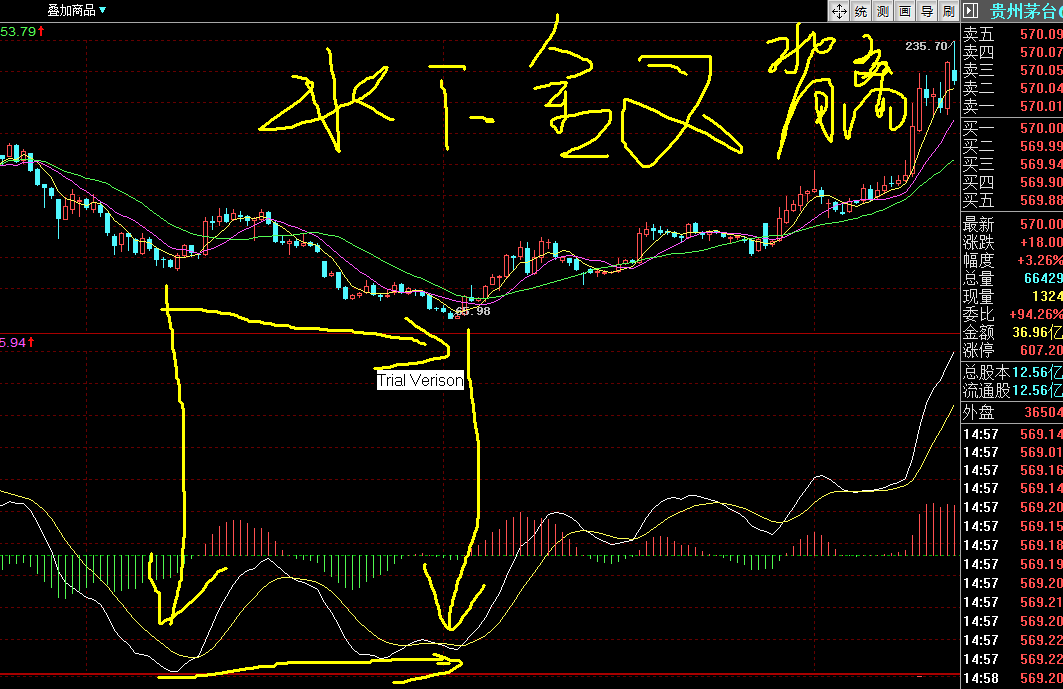 macd背离后走势图解_macd三种背离用法 附图详解