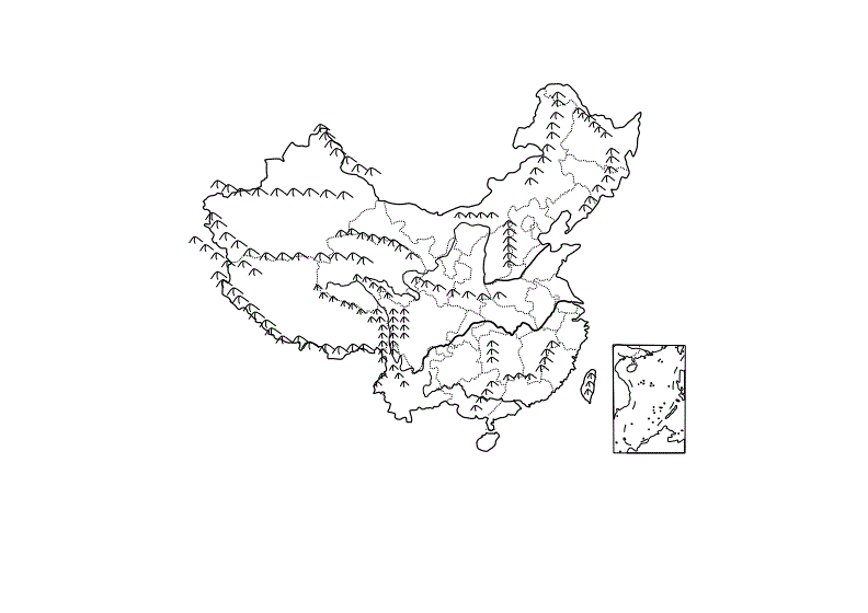 关于澳大利亚山脉走势空白图的信息