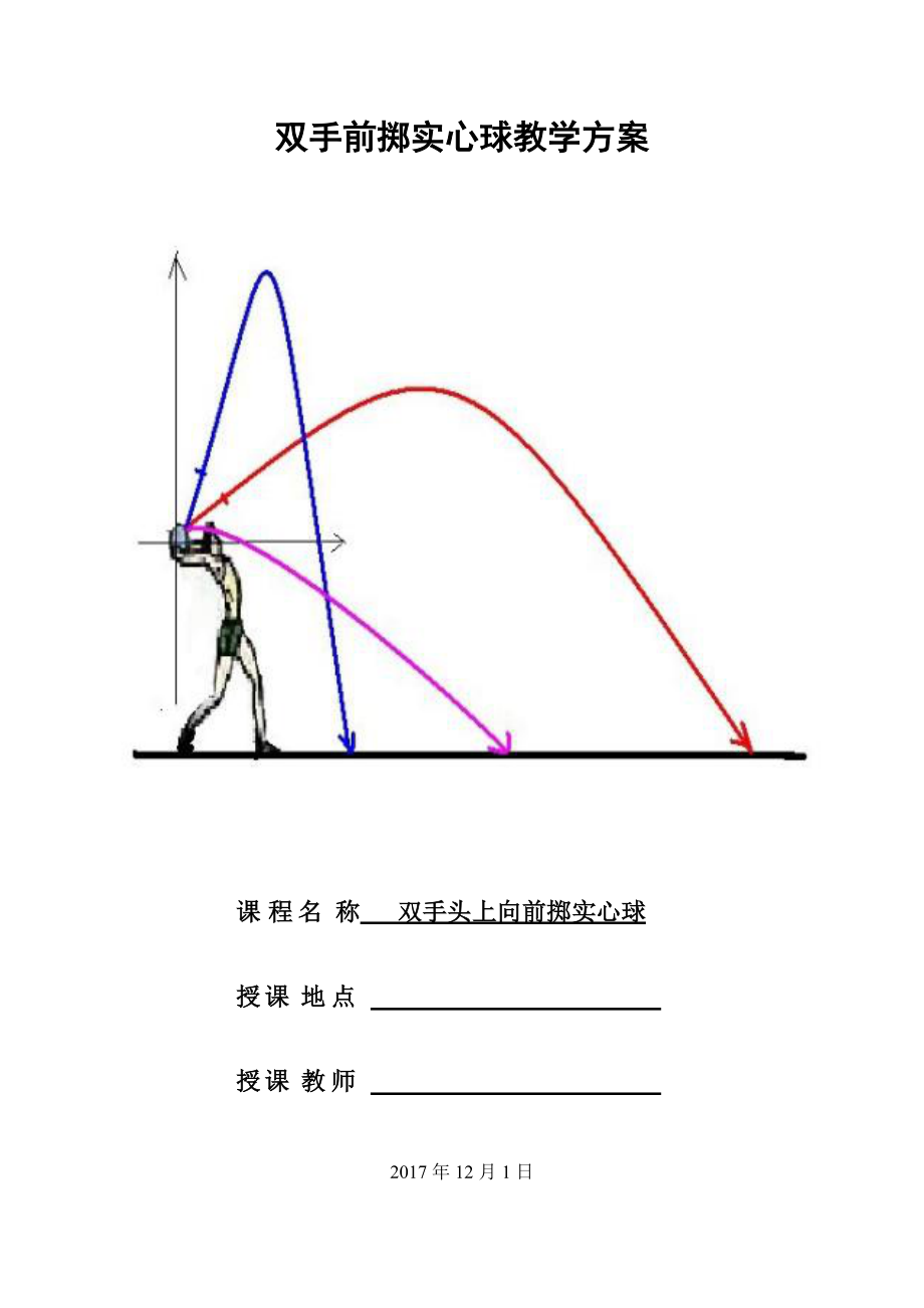 小学体育双手投掷实心球图解_小学体育双手前掷实心球试讲视频